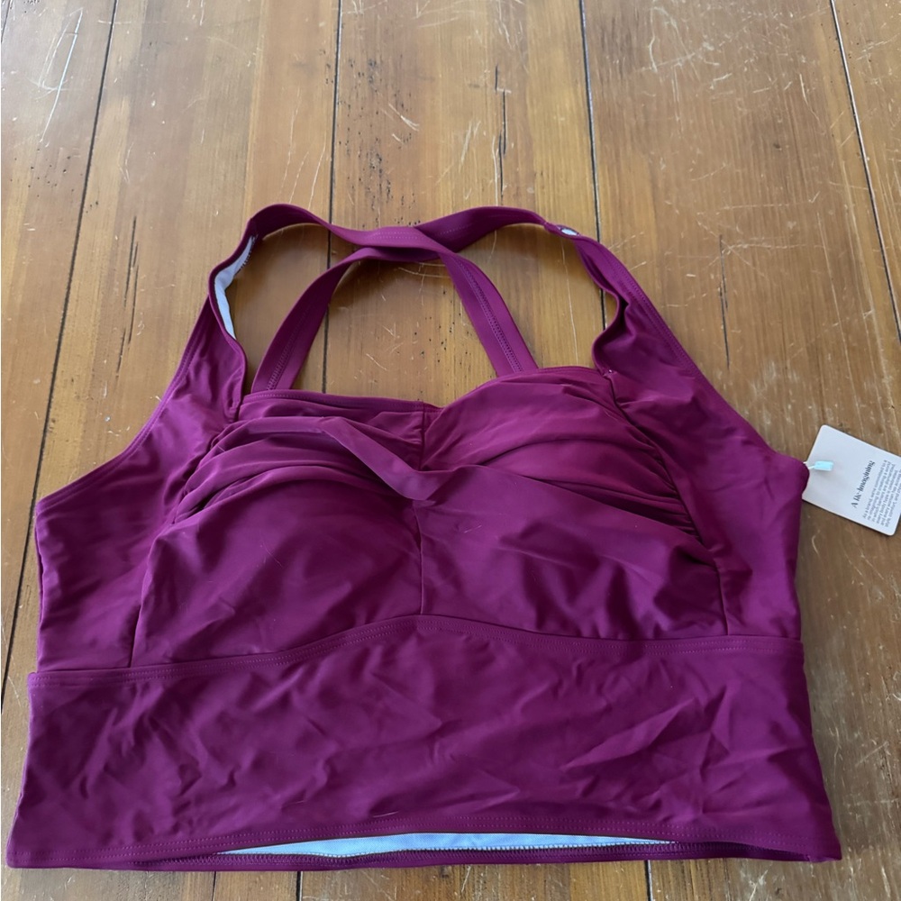 BloomChic Burgundy Bikini Top
